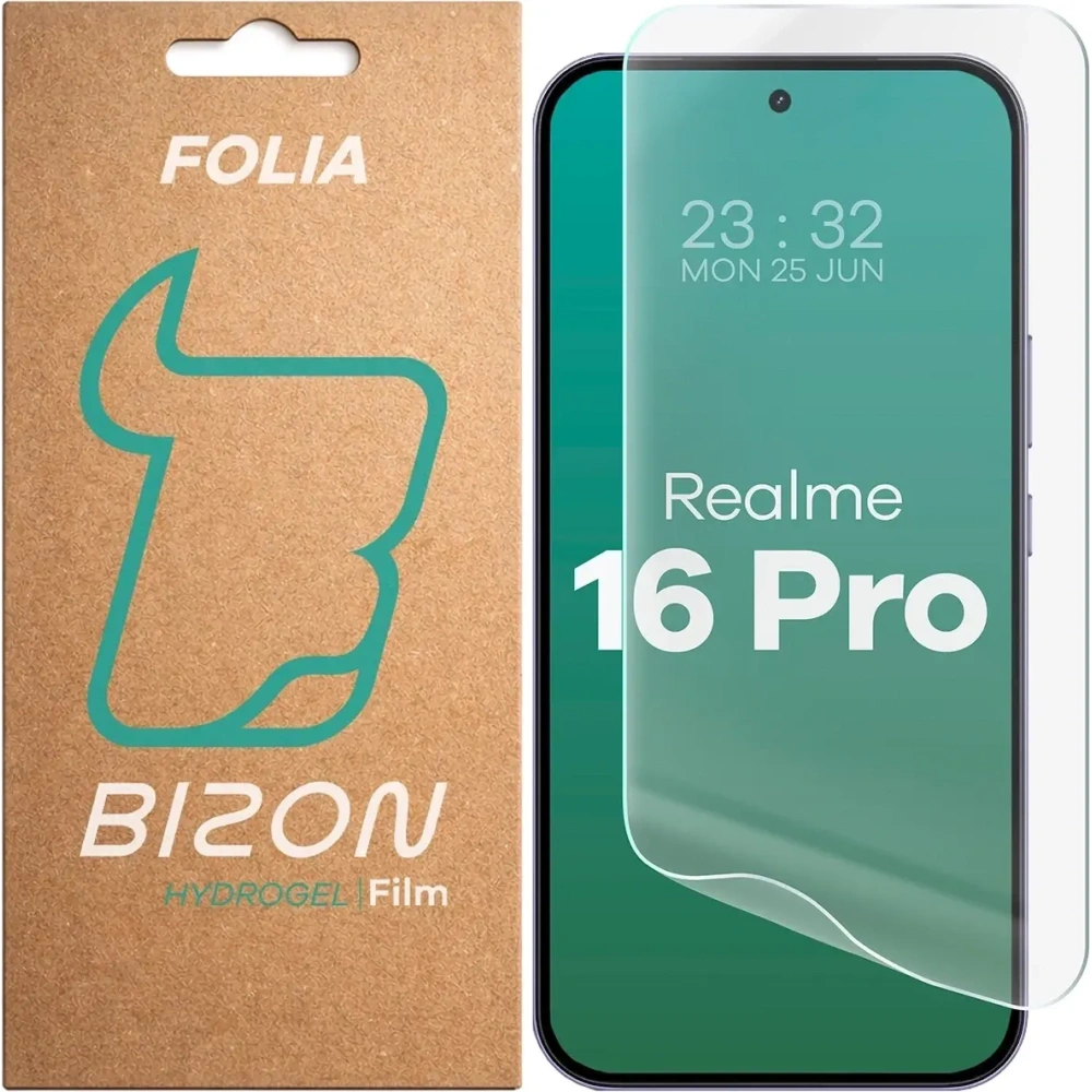 Folia hydrożelowa na ekran Bizon Film Hydrogel Front do Realme 16 Pro 5G