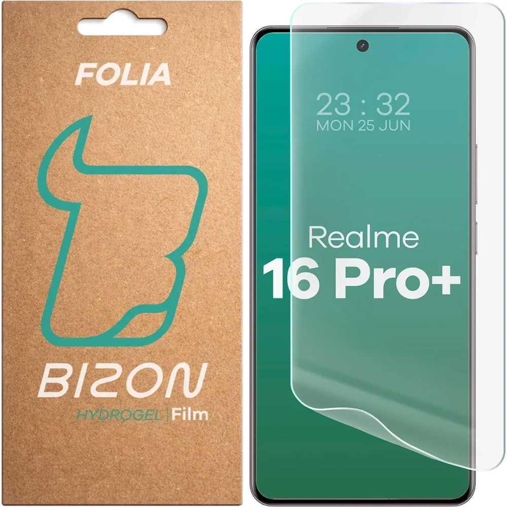 Folia hydrożelowa na ekran Bizon Film Hydrogel Front do Realme 16 Pro+ Plus 5G
