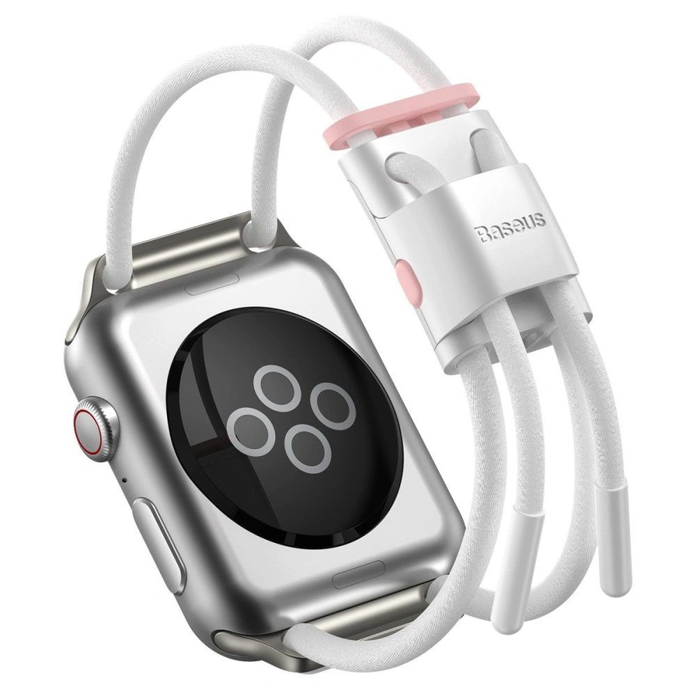 Wholesale Baseus Let\'s Go strap Apple Watch 3/4/5 42mm/44mm (white&pink) - BSU1713WHTPNK - {ean13} - Hurt