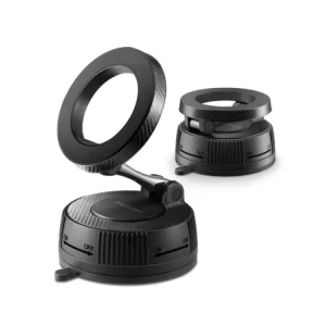 Uchwyt samochodowy na kokpit / szybę Spigen MFT36 Vacuumlock Magnetic MagSafe Dashboard Car Mount Black