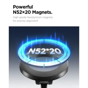 Uchwyt samochodowy na kokpit / szybę Spigen MFT36 Vacuumlock Magnetic MagSafe Dashboard Car Mount Black
