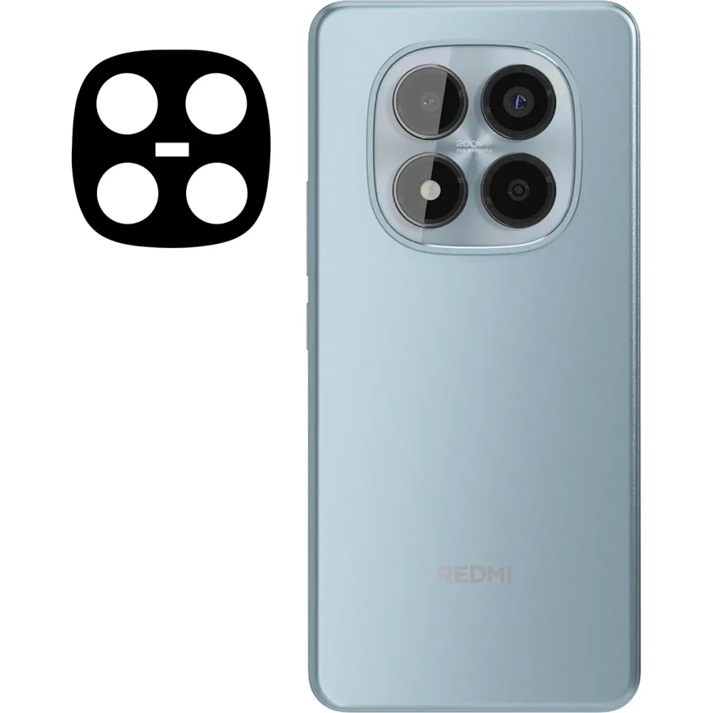 Szkło na aparat Bizon Glass Snap Lens do Xiaomi Redmi Note 15 Pro 4G czarna ramka