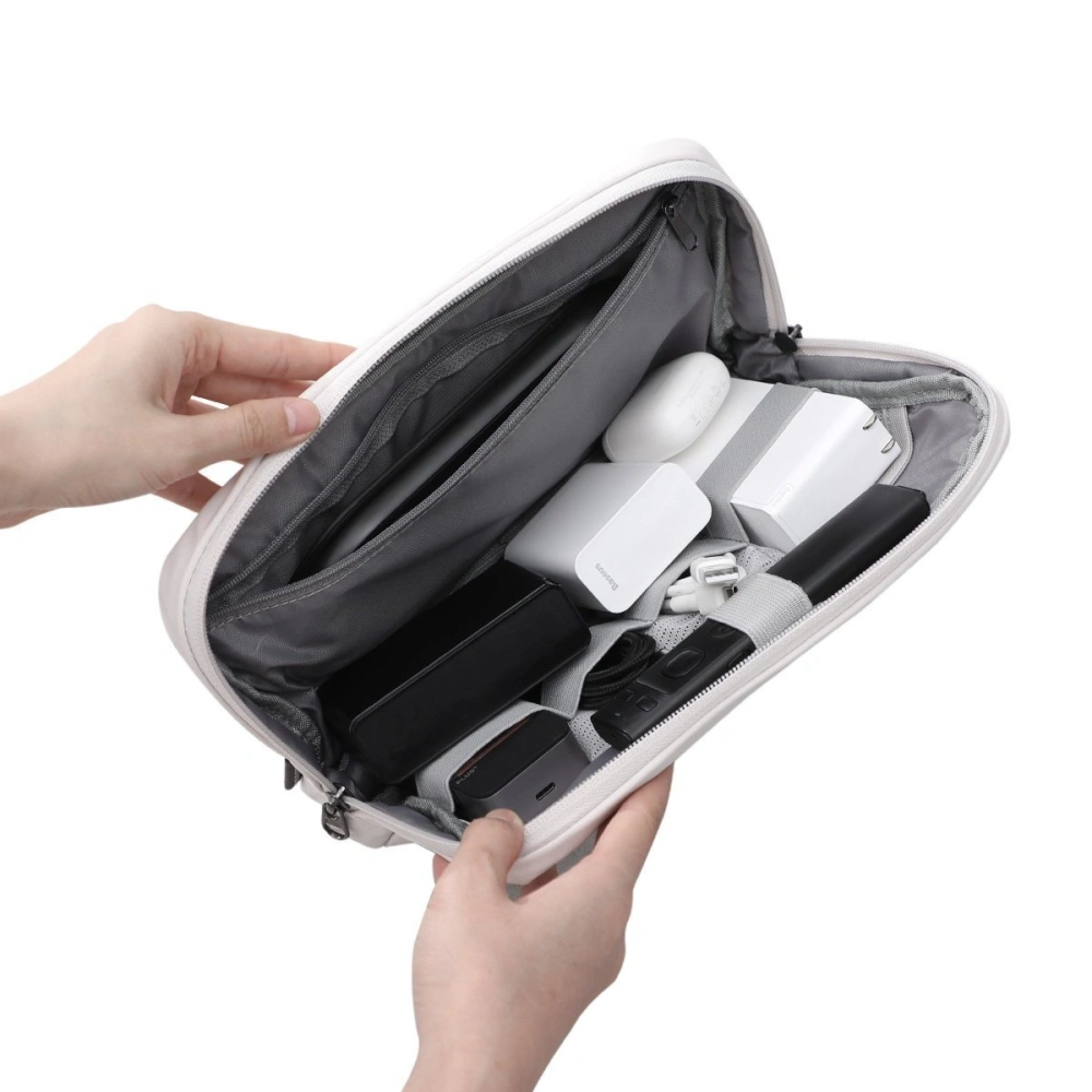 Hurtownia GSM - Etui Baseus Basics L na akcesoria, wstrząsoodporne, wodoodporne 260x150x60mm (białe) - BSU1719WHT - {ean13} - Hurt