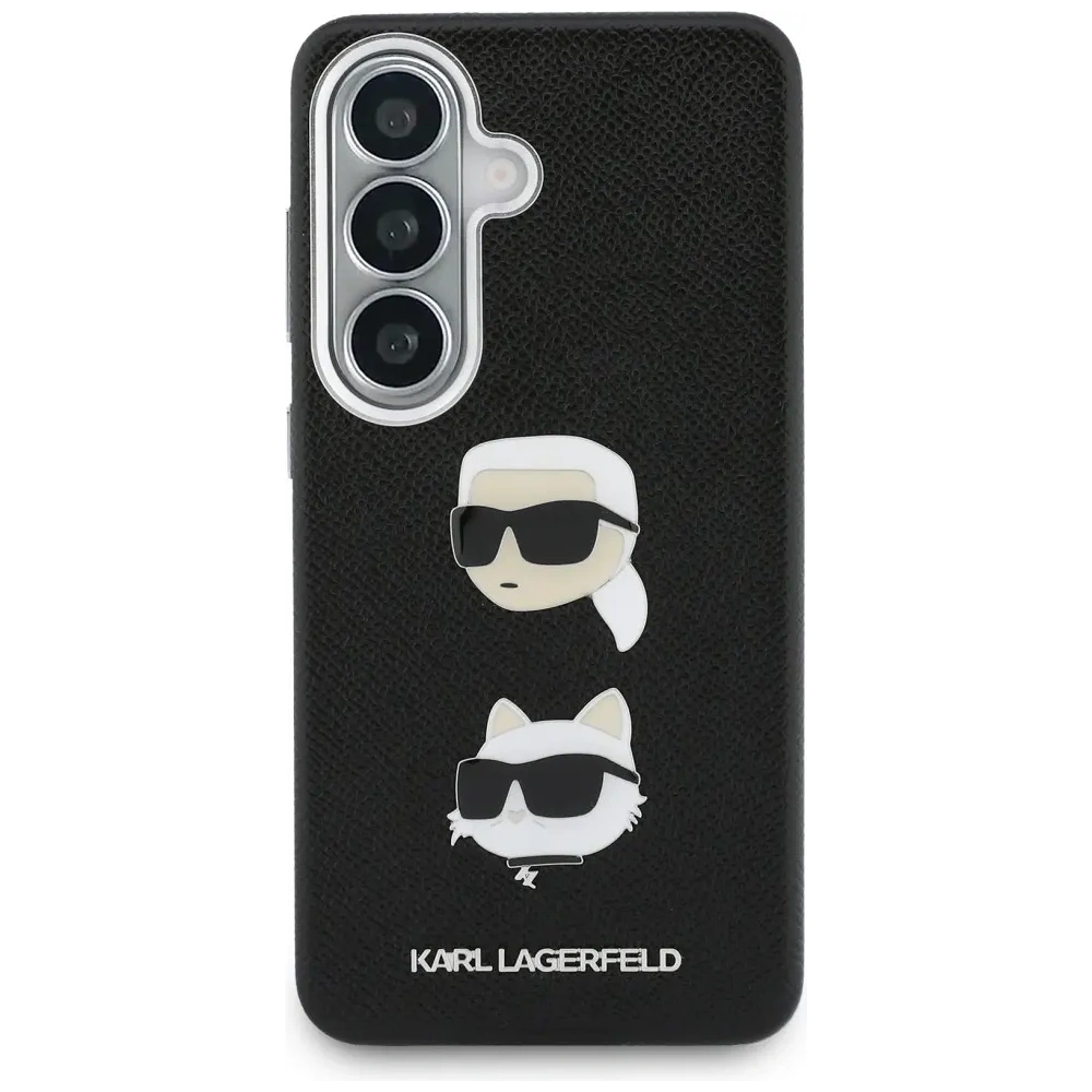 Etui Karl Lagerfeld Saffiano Double Heads Metal do Samsung Galaxy S26+ Plus czarny