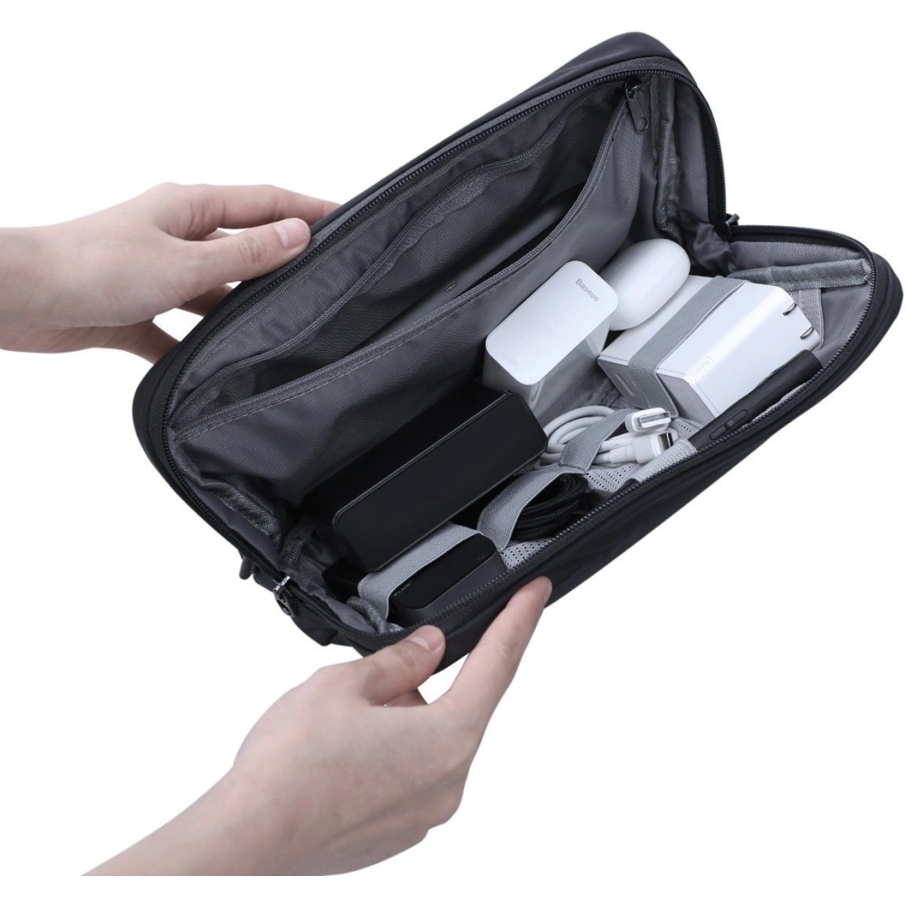 Hurtownia GSM - Etui Baseus Basics S für Zubehör, stoßfest, wasserfest 220x140x60mm (grafitfarben) - BSU1722GRY - {ean13} - Hurt
