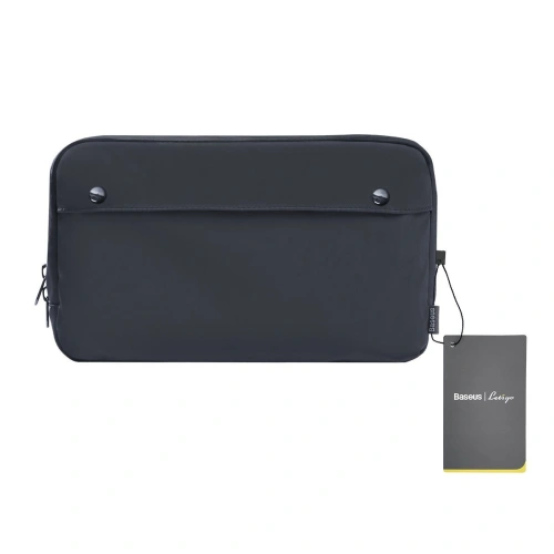 Etui Baseus Basics S na akcesoria, wstrząsoodporne, wodoodporne 220x140x60mm (grafitowe)