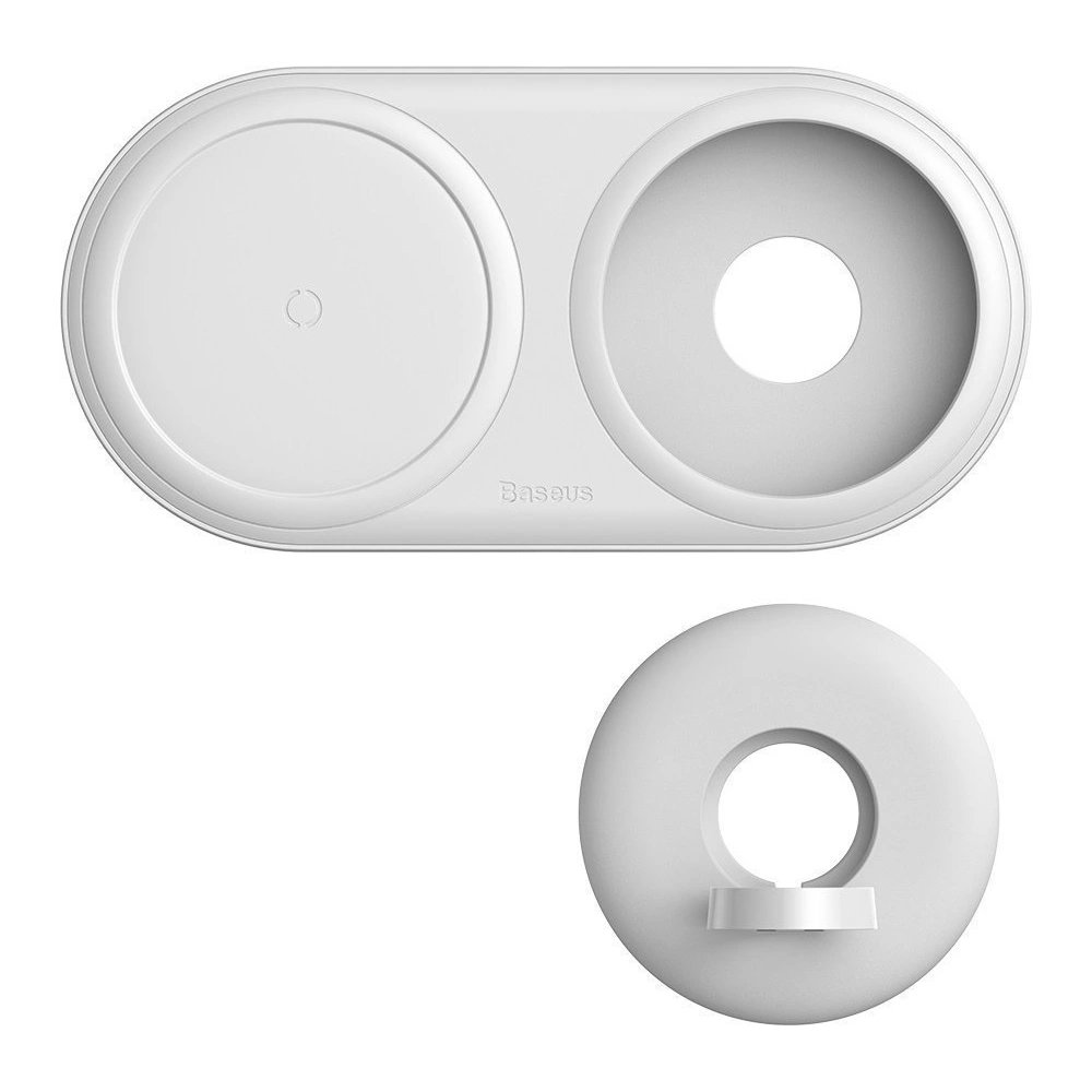 Hurtownia GSM - Drahtloses Induktionsladegerät Baseus Planet, 2w1 24W, QC (weiß) - BSU1726WHT - {ean13} - Hurt