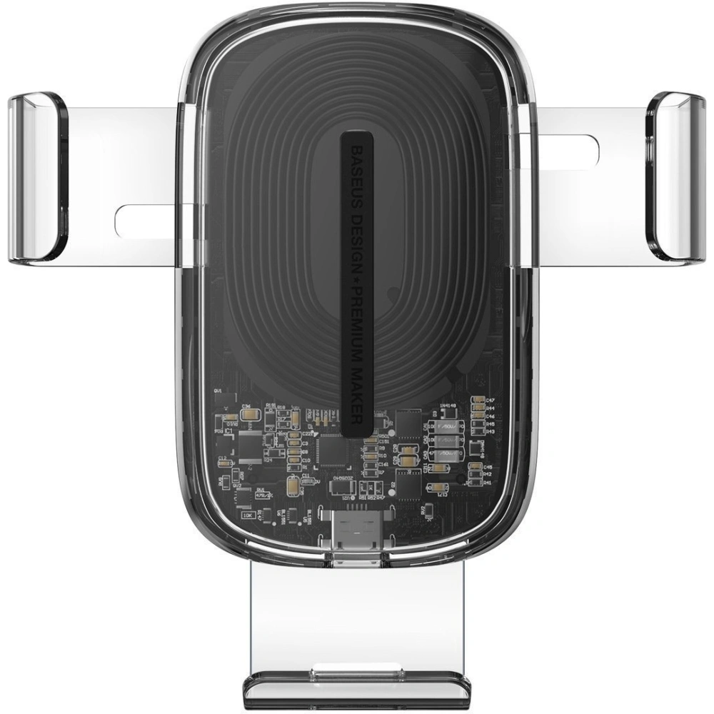 Wholesale Baseus Explore Gravity Car Mount with Wireless Charger 15W (clear) - BSU1727CL - {ean13} - Hurt
