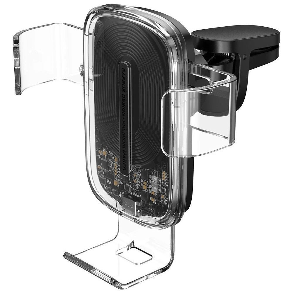 Hurtownia GSM - Gravitations-Handyhalterung für das Telefon Baseus Explore mit 15W kabellosem Laden (transparent) - BSU1727CL - {ean13} - Hurt