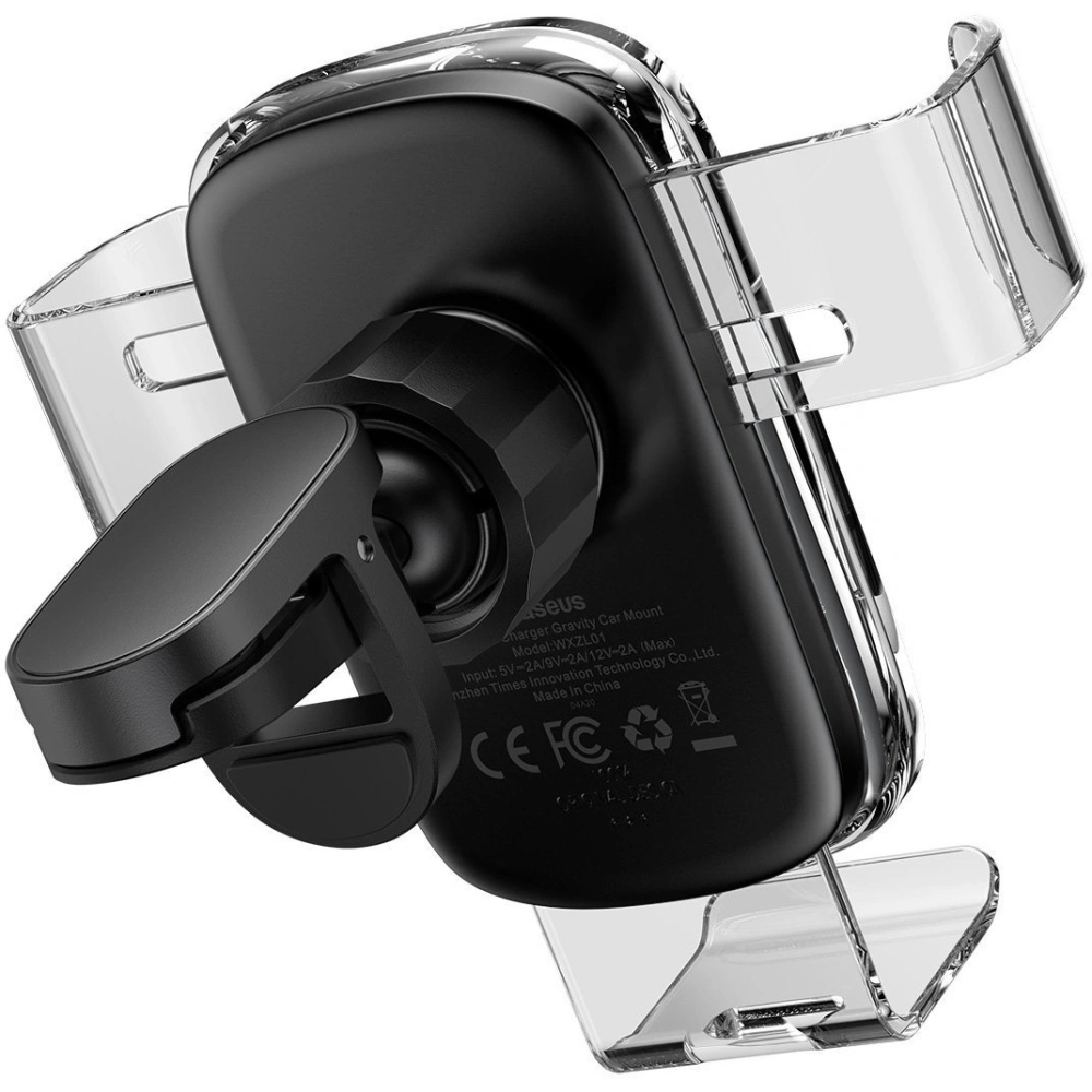 Wholesale Baseus Explore Gravity Car Mount with Wireless Charger 15W (clear) - BSU1727CL - {ean13} - Hurt