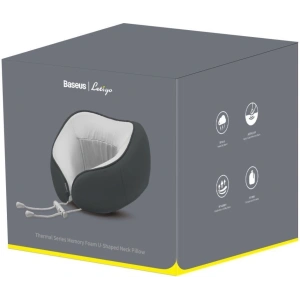 Hurtownia GSM - Poduszka podróżna z pianką pamięciową Baseus Thermal Series, z dwoma wkładami (grafitowa) - BSU1729GRY - {ean13} - Hurt