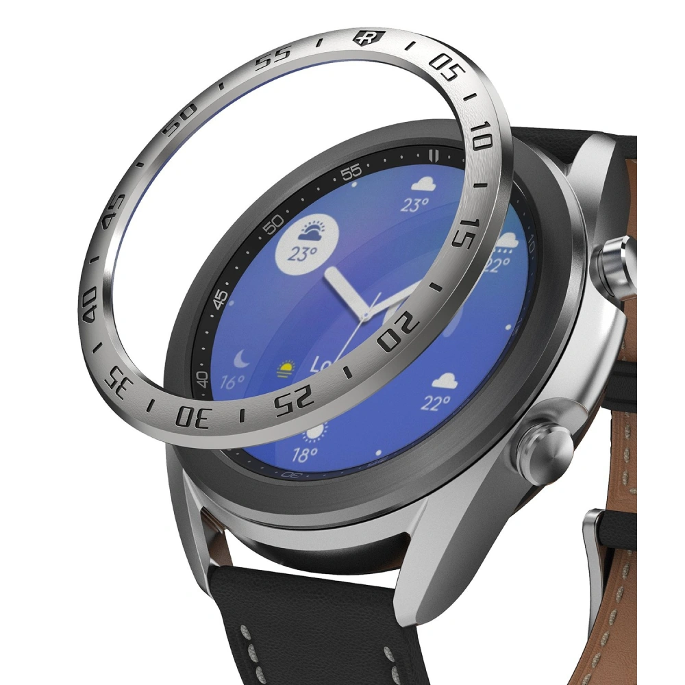 Nakládka Ringke Bezel Styling Samsung Galaxy Watch 3 41mm nerezová ocel stříbrná GW3-41-01