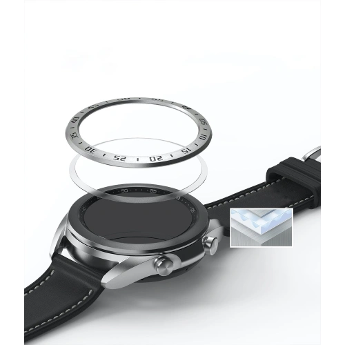 Nakładka Ringke Bezel Styling Samsung Galaxy Watch 3 41mm stal nierdzewna srebrna GW3-41-01