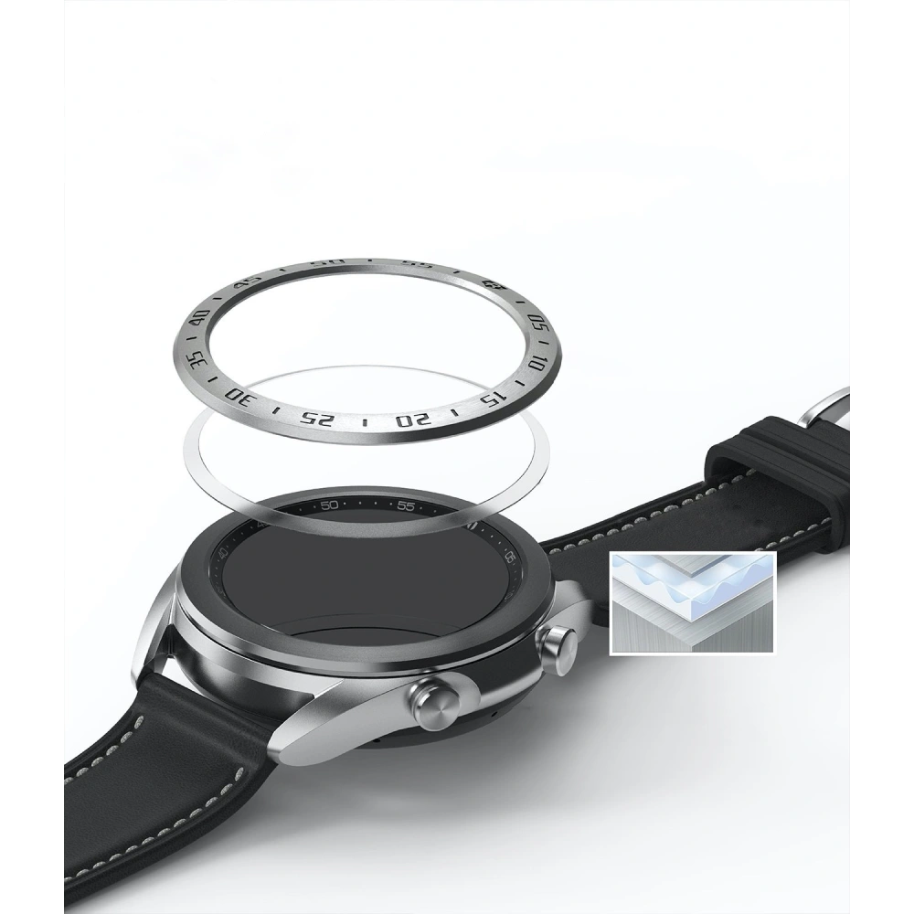 Nakládka Ringke Bezel Styling Samsung Galaxy Watch 3 41mm nerezová ocel stříbrná GW3-41-01