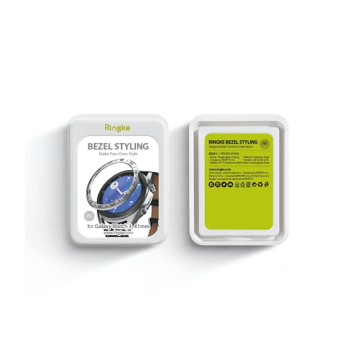 Nakładka Ringke Bezel Styling Samsung Galaxy Watch 3 41mm stal nierdzewna srebrna GW3-41-01