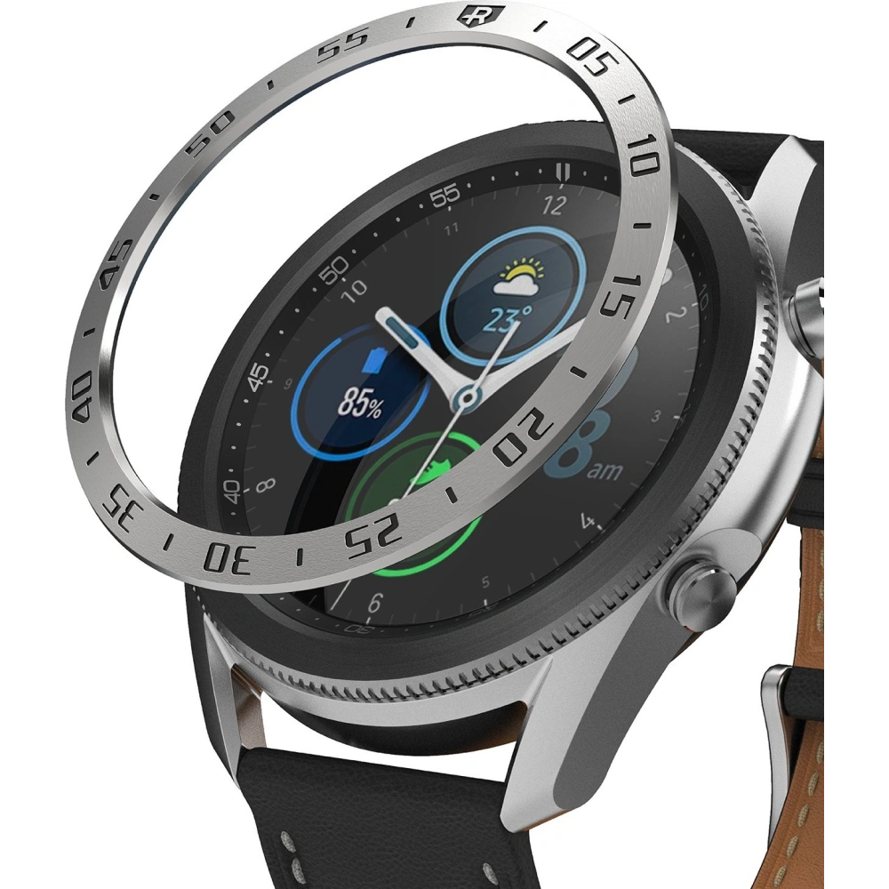 Hurtownia GSM - Nakládka Ringke Bezel Styling Samsung Galaxy Watch 3 45mm nerezová ocel stříbrná GW3-45-01 - RGK1247SSLV - {ean13} - Hurt