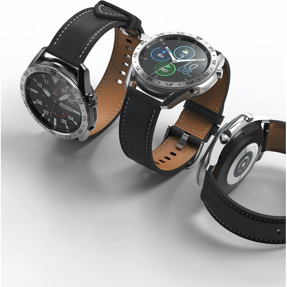 Hurtownia GSM - Nakládka Ringke Bezel Styling Samsung Galaxy Watch 3 45mm nerezová ocel stříbrná GW3-45-01 - RGK1247SSLV - {ean13} - Hurt