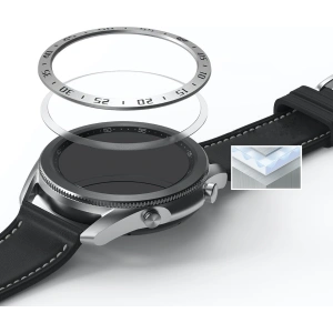 Hurtownia GSM - Überzug Ringke Bezel Styling Samsung Galaxy Watch 3 45mm Edelstahl silber GW3-45-01 - RGK1247SSLV - {ean13} - Hurt