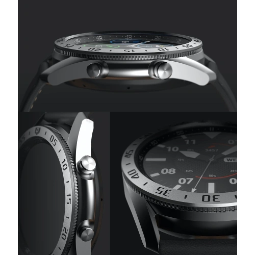 Nakładka Ringke Bezel Styling Samsung Galaxy Watch 3 45mm stal nierdzewna srebrna GW3-45-01