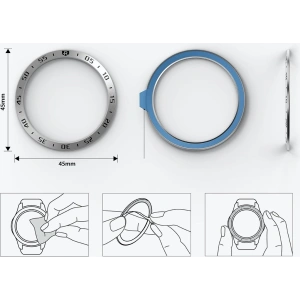 Hurtownia GSM - Überzug Ringke Bezel Styling Samsung Galaxy Watch 3 45mm Edelstahl silber GW3-45-01 - RGK1247SSLV - {ean13} - Hurt