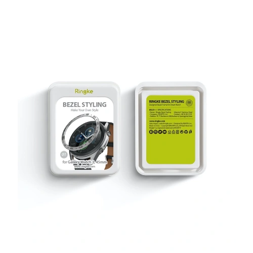 Nakładka Ringke Bezel Styling Samsung Galaxy Watch 3 45mm stal nierdzewna srebrna GW3-45-01