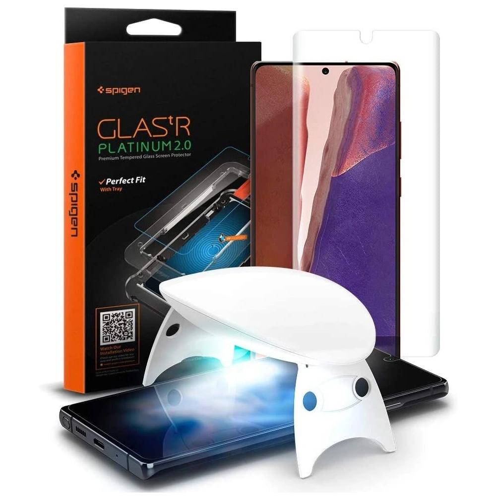 Wholesale Spigen GLAS.tR UV Platinum Samsung Galaxy Note 20 - SPN1236 - {ean13} - Hurt