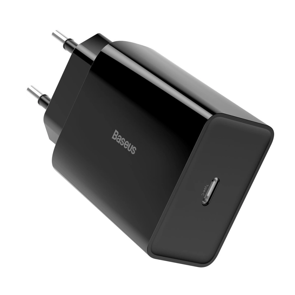 Hurtownia GSM - Zestaw ładowarki sieciowa USB-C PD Baseus Mini, Power Delivery 18W i kabla USB-C - Lightning 1m (czarny) 5szt. - BSU1732BLK - {ean13} - Hurt