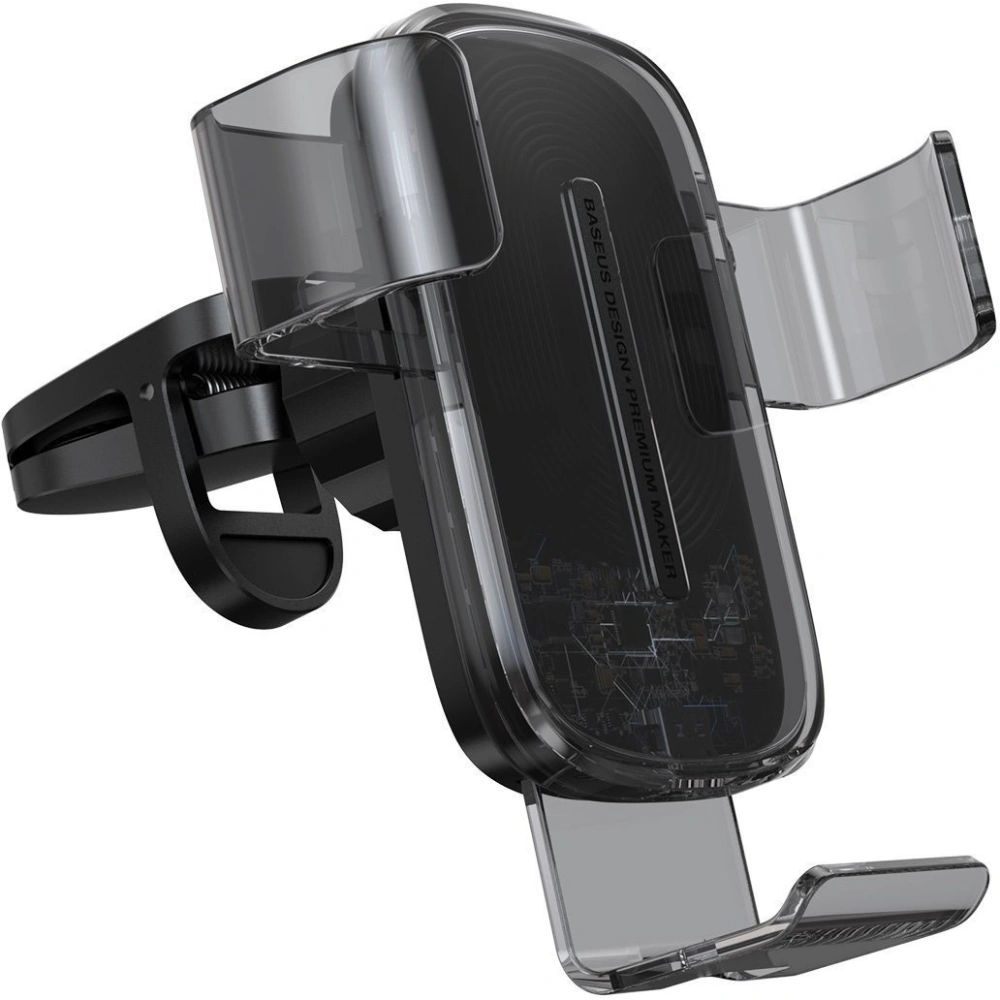 Wholesale Baseus Explore Gravity Car Mount with Wireless Charger 15W (black) - BSU1734BLK - {ean13} - Hurt