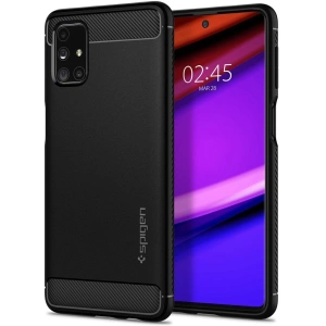 Wholesale Spigen Rugged Armor Samsung Galaxy M31s Matte Black - SPN1238BLK - {ean13} - Hurt
