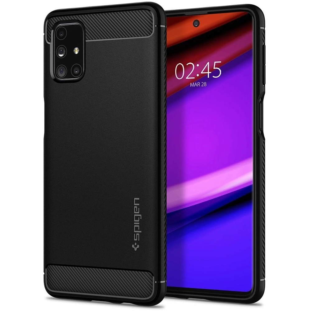 Hurtownia GSM - Etui Spigen Rugged Armor Samsung Galaxy M31s matně černé - SPN1238BLK - {ean13} - Hurt