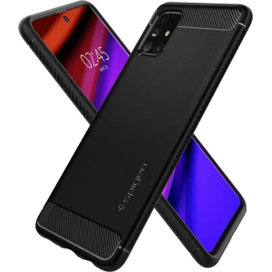 Wholesale Spigen Rugged Armor Samsung Galaxy M31s Matte Black - SPN1238BLK - {ean13} - Hurt