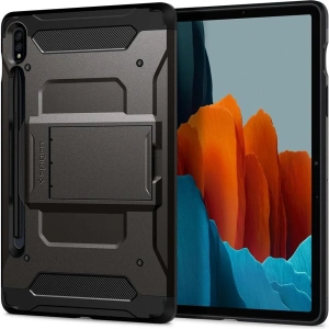 Hurtownia GSM - Etui Spigen Tough Armor Pro Samsung Galaxy Tab S7/S8 Gunmetal - SPN1241GNM - {ean13} - Hurt
