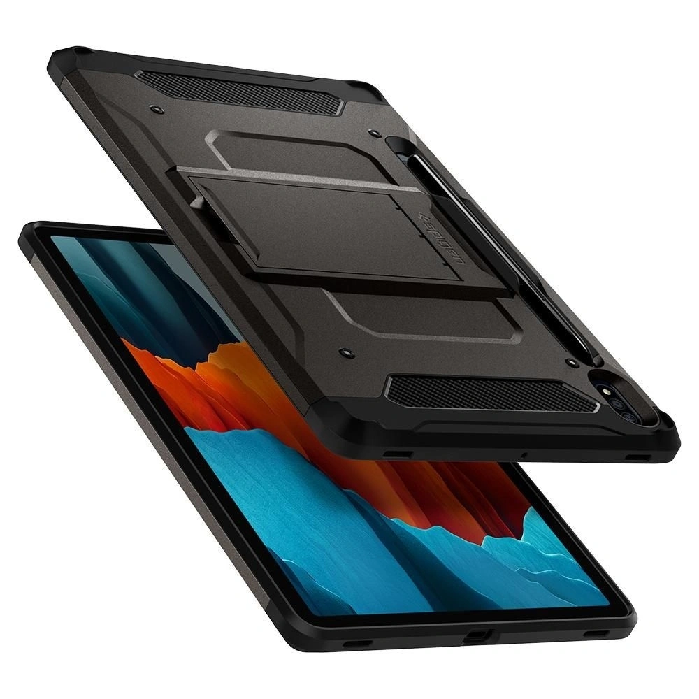 Hurtownia GSM - Etui Spigen Tough Armor Pro Samsung Galaxy Tab S7/S8 Gunmetal - SPN1241GNM - {ean13} - Hurt