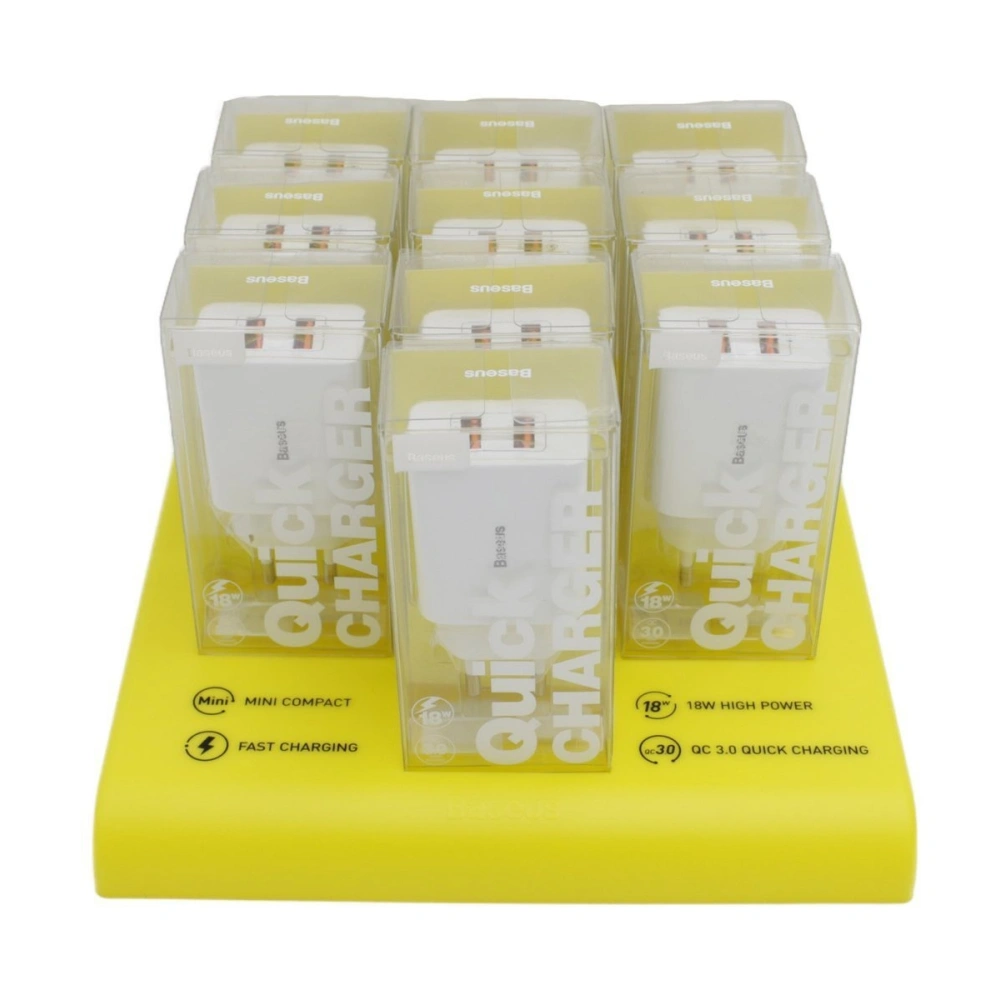 Hurtownia GSM - Schnellladegerät Set Baseus Speed Mini, PD + QC 3.0 18W (weiß) 10 Stück. - BSU1737WHT - {ean13} - Hurt