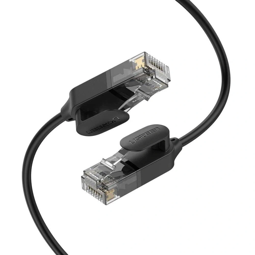 Hurtownia GSM - Kabel síťový UGREEN NW122 Ethernet RJ45, Cat.6A, UTP, 0.5m (černý) - UGR466BLK - {ean13} - Hurt