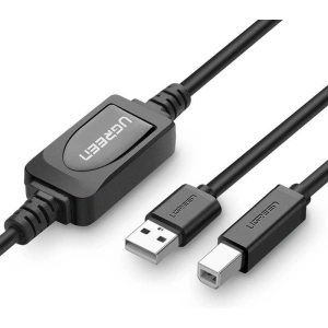 Hurtownia GSM - Aktywny kabel USB 2.0 A-B UGREEN US122 do drukarki, 15m (czarny) - UGR472BLK - {ean13} - Hurt