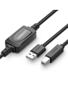 Active USB 2.0 A-B UGREEN US122 to printer, 15m (black)