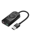Hurtownia GSM - Zewnętrzna karta dźwiękowa USB UGREEN 15cm (czarny) - UGR473BLK - {ean13} - Hurt