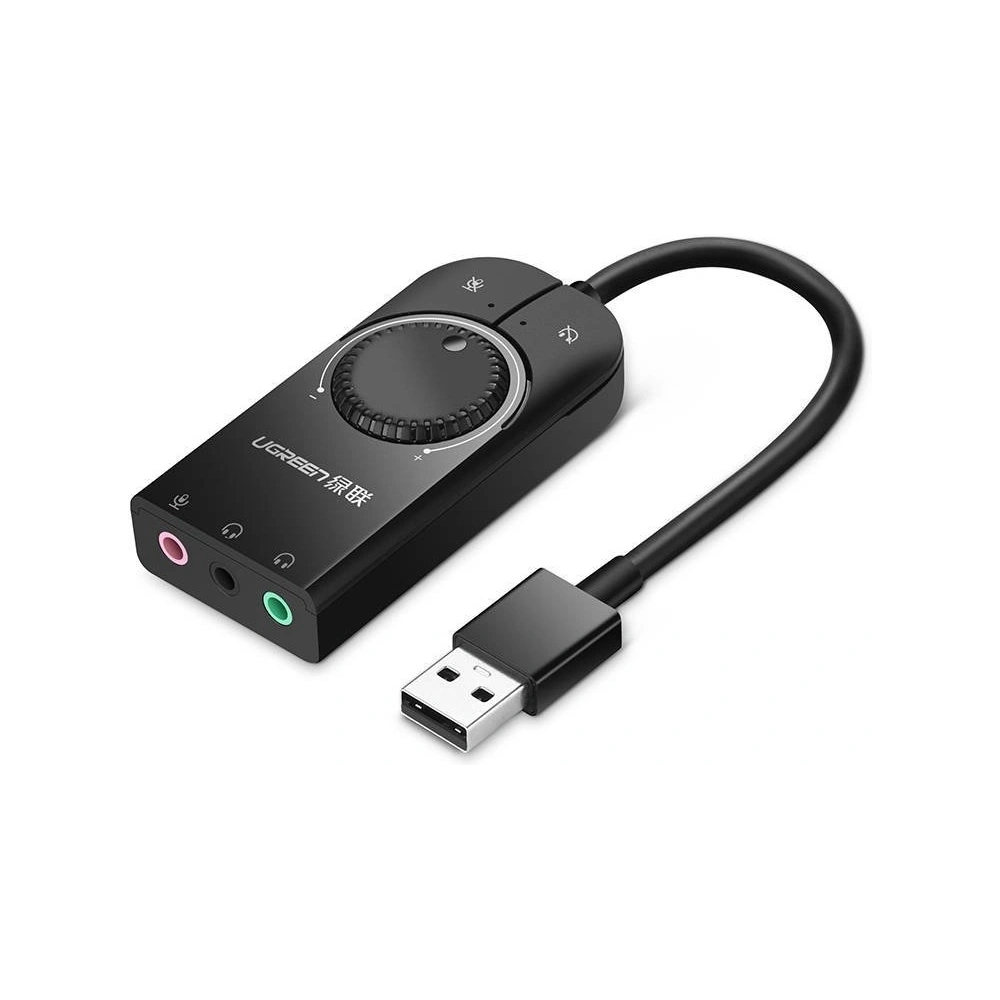 Wholesale External USB audio card UGREEN 1m (black) - UGR474BLK - {ean13} - Hurt