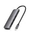 Adapter hub 4w1 UGREEN CM136 USB-C la HDMI 4K, 3x USB 3.0, Tip-C PD + AUX