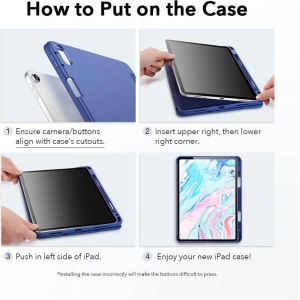Etui ESR Rebound Pencil Apple iPad Air 10.9 2020/2022 (4. i 5. generacji) / iPad Air 11 2024 (6. generacji) Black