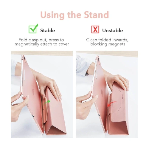 Etui ESR Ascend Trifold Apple iPad Air 10.9 2020/2022 (4. i 5. generacji) / iPad Air 11 2024 (6. generacji) Jelly Black