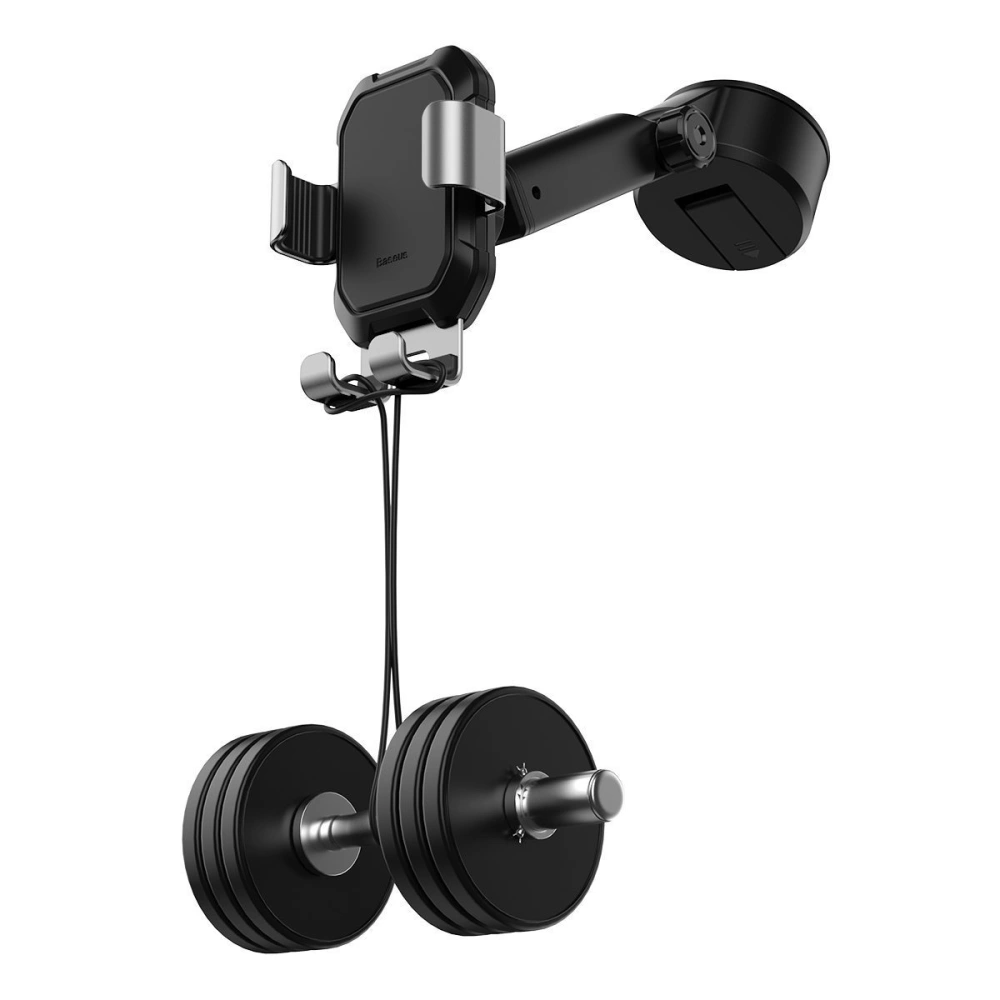 Wholesale Gravity car mount for Baseus Tank phone with suction cup (silver) - BSU1743SLV - {ean13} - Hurt
