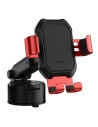 Gravity car mount for Baseus Tank phone with suction cup (red)