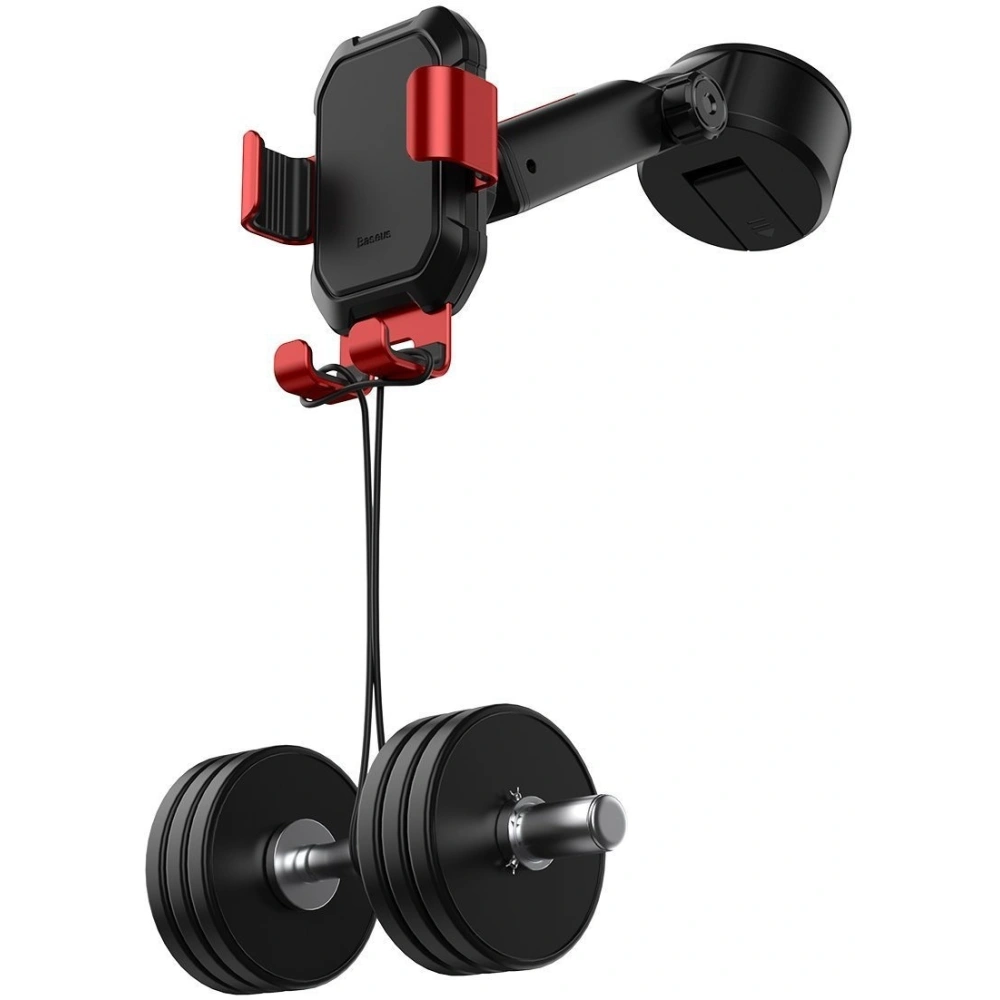 Wholesale Gravity car mount for Baseus Tank phone with suction cup (red) - BSU1744RED - {ean13} - Hurt