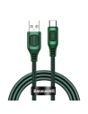 Kabel szybkiego ładowania USB-C Baseus Flash, QC 3.0, Huawei SCP, Samsung AFC, 5A, 1m (zielony)