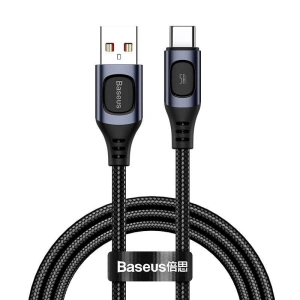 Kabel szybkiego ładowania USB-C Baseus Flash, QC 3.0, Huawei SCP, Samsung AFC, 5A, 1m (szary)