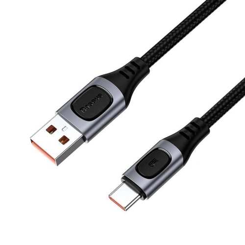 Kabel szybkiego ładowania USB-C Baseus Flash, QC 3.0, Huawei SCP, Samsung AFC, 5A, 1m (szary)
