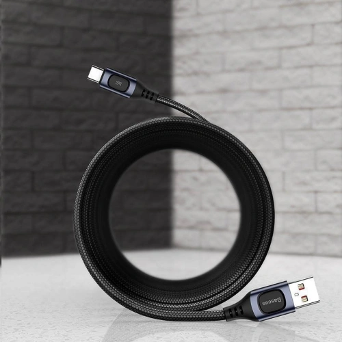 Kabel szybkiego ładowania USB-C Baseus Flash, QC 3.0, Huawei SCP, Samsung AFC, 5A, 1m (szary)