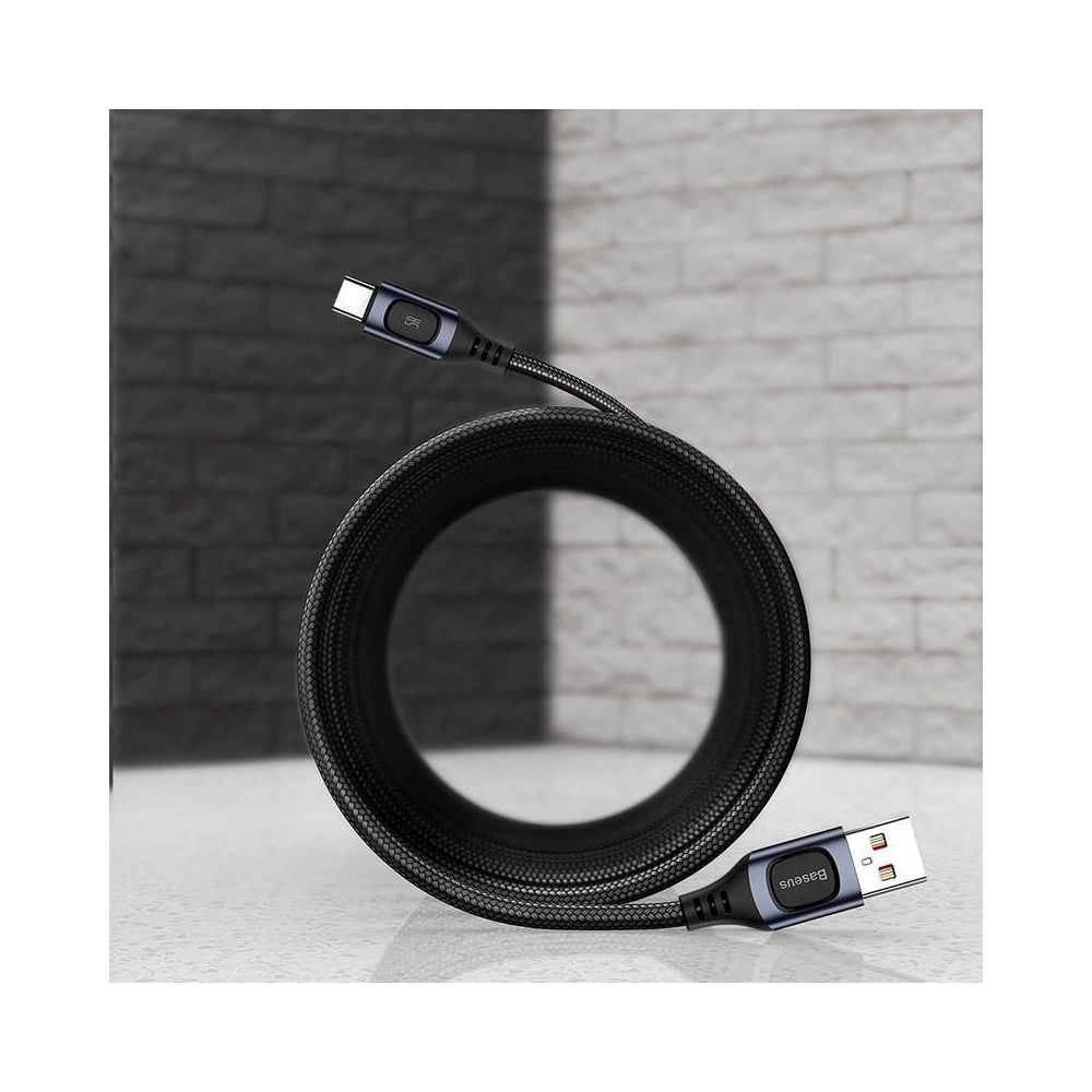 Wholesale Quick Charge USB-C Baseus Flash, QC 3.0, Huawei SCP, Samsung AFC, 5A, 1m (grey) - BSU1747GRY - {ean13} - Hurt